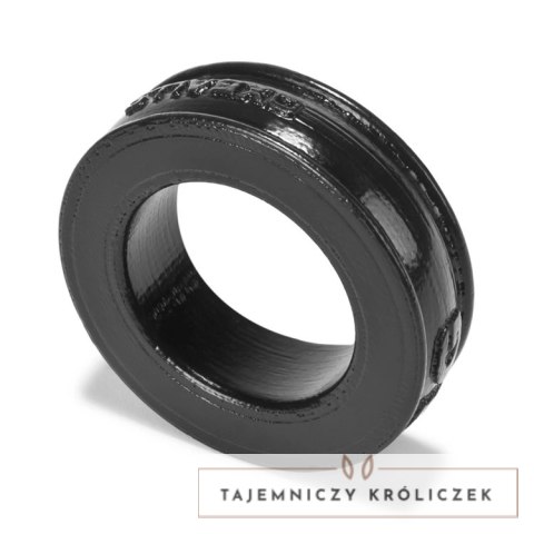 Oxballs Pig-Ring silikonowy pierścień anatomiczny czarny 3,5 cm Oxballs