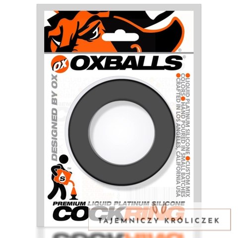 Oxballs Pig-Ring silikonowy pierścień anatomiczny czarny 3,5 cm Oxballs