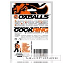 Oxballs Pig-Ring silikonowy pierścień anatomiczny czarny 3,5 cm Oxballs