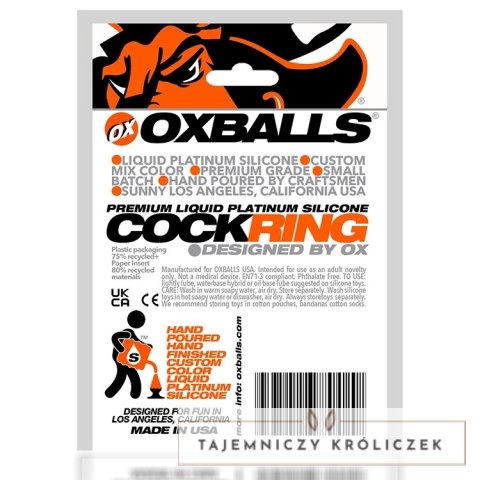 Oxballs Pig-Ring silikonowy pierścień anatomiczny czarny 3,5 cm Oxballs