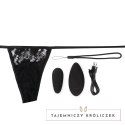 Screaming O My Secret Panty Set czarny - wibrujący model z pilotem The Screaming O