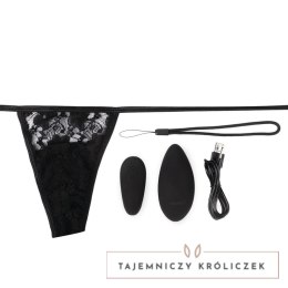 Screaming O My Secret Panty Set czarny - wibrujący model z pilotem The Screaming O