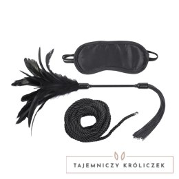Sportsheets Shadow Tie and Tickle Kit zestaw do krępowania z opaską Sportsheets
