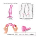 Strap-On-Me Curvy Plug Metallic Sugar Pink L silikonowy 15 cm Strap-On-Me