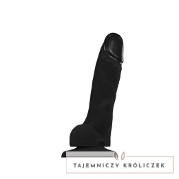 Strap-On-Me Soft Realistic Dildo Black M silikonowy uchwyt 18cm Strap-On-Me