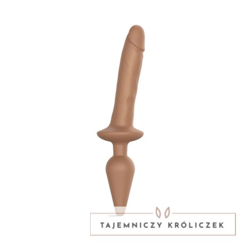 Strap-On-Me Switch Plug-In Model Caramel XXL - silikonowy 2w1, XXL Strap-On-Me