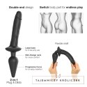 Strap-On-Me Switch Plug-in Model Czarny XXL, silikonowy 2w1 Strap-On-Me