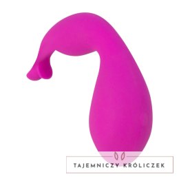 Swan The Swan Kiss Pink - Masażer punktowy silikonowy, wodoodporny 15 cm Swan