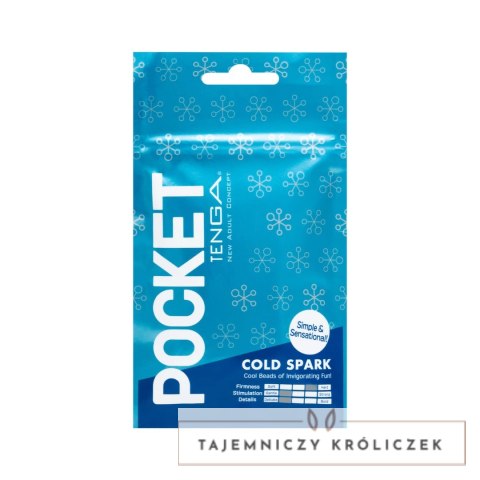 Tenga Pocket Cold Spark - jednorazowa maszyna intymna, chłodzący efekt Tenga