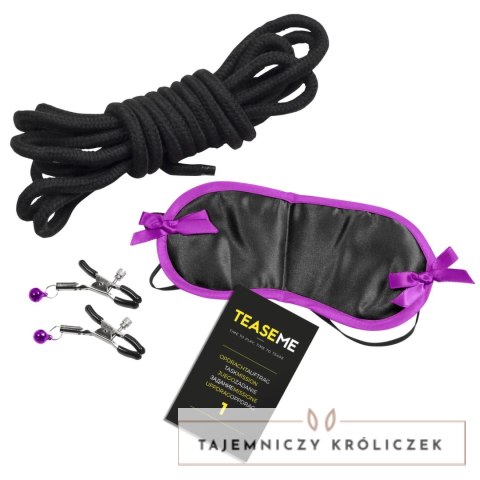 XXXME TEASEME Time to Play - gra partnerska z akcesoriami 15x15cm Tease & Please