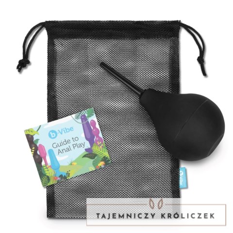 B-Vibe Classic Enema zestaw higieniczny 224 ml z silikonową gruszką B-Vibe