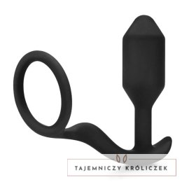 B-Vibe Snug & Tug silikonowy model intymny z pierścieniem 128g B-Vibe