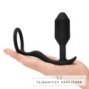 B-Vibe Snug & Tug silikonowy model intymny z pierścieniem 128g B-Vibe