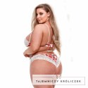 Baci White Floral & Lace Set Queen Size - Bielizna dwuczęściowa z koronką Baci Lingerie