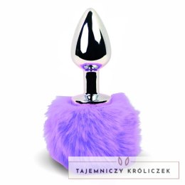 FeelzToys Bunny Tails Purple - metalowy korek z ozdobnym futerkiem FeelzToys