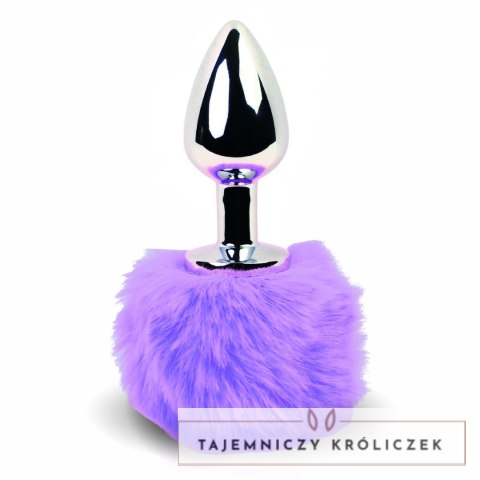 FeelzToys Bunny Tails Purple - metalowy korek z ozdobnym futerkiem FeelzToys