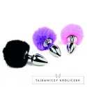 FeelzToys Bunny Tails Purple - metalowy korek z ozdobnym futerkiem FeelzToys
