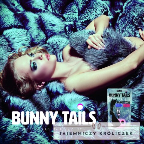 FeelzToys Bunny Tails Purple - metalowy korek z ozdobnym futerkiem FeelzToys