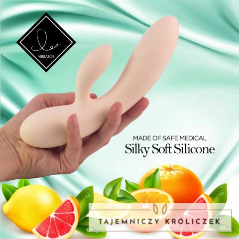 FeelzToys Lea Citrus silikonowy model dwusilnikowy 202mm pomarańczowy FeelzToys
