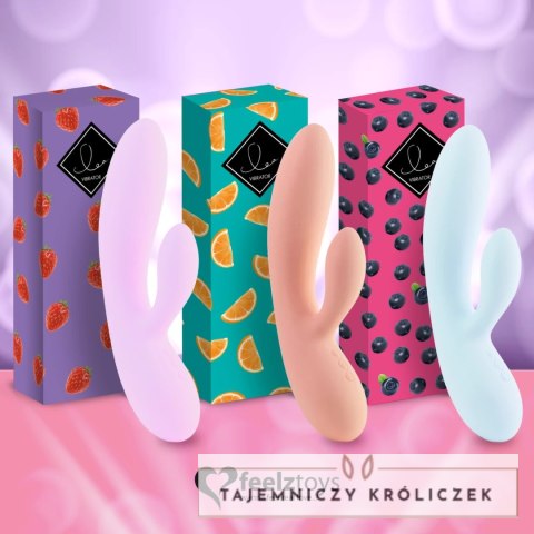 FeelzToys Lea Citrus silikonowy model dwusilnikowy 202mm pomarańczowy FeelzToys