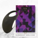 FeelzToys Thor Black - pierścień wibrujący, silikonowy, ładowany USB FeelzToys