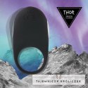 FeelzToys Thor Black - pierścień wibrujący, silikonowy, ładowany USB FeelzToys