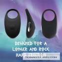 FeelzToys Thor Black - pierścień wibrujący, silikonowy, ładowany USB FeelzToys