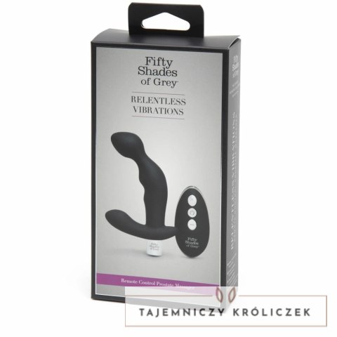 Fifty Shades of Grey Relentless Vibrations masażer prostaty z pilotem, czarny Fifty Shades of Grey
