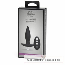 Fifty Shades of Grey Relentless Vibrations - model zdalny, silikon czarny Fifty Shades of Grey
