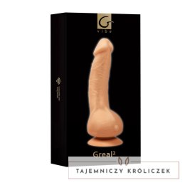 GVibe Greal Flesh - Zaawansowany model wibracyjny z materiału Bioskin 22cm Gvibe