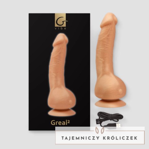 GVibe Greal Flesh - Zaawansowany model wibracyjny z materiału Bioskin 22cm Gvibe