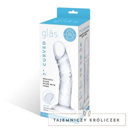 Glas Curved Realistic - model szklany, przezroczysty, 17 cm, z żyłkami Glas