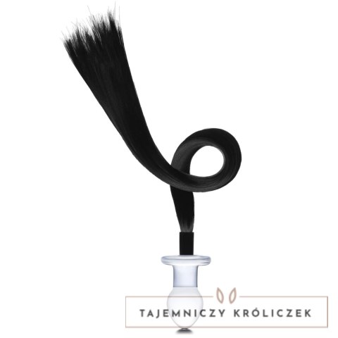Glas Horse Tail szklany plug z dekoracyjnym ogonem, 7,6 cm Glas