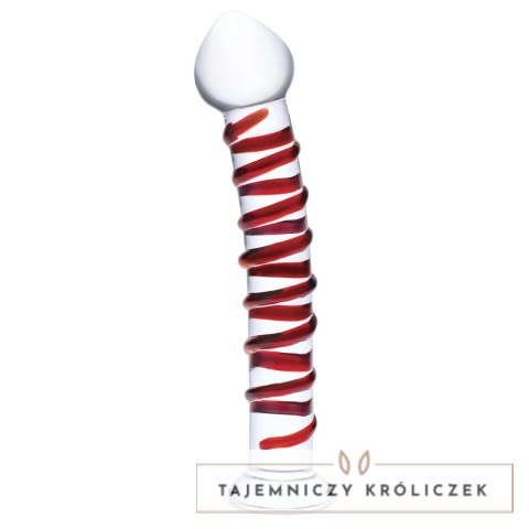 Glas Mr. Swirly - szklany model spiralny 25,5 cm czerwony Glas