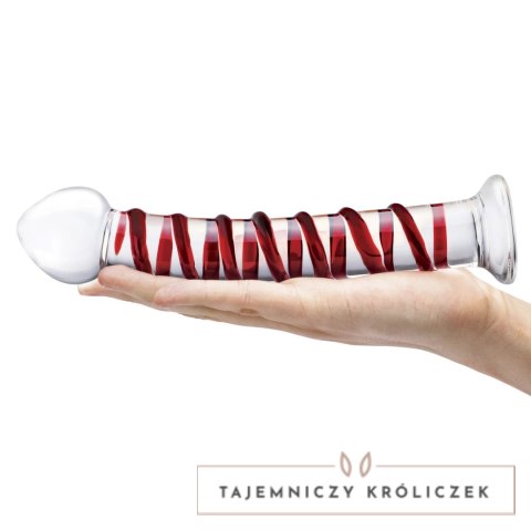 Glas Mr. Swirly - szklany model spiralny 25,5 cm czerwony Glas