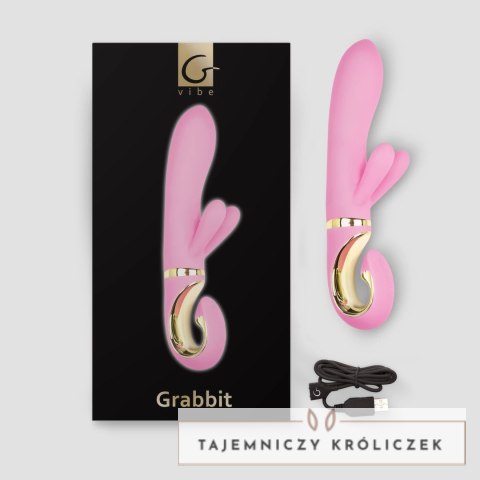 Gvibe Grabbit Pink - wielofunkcyjny model z 3 silnikami, silikon medyczny Gvibe