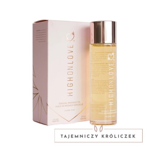 HighOnLove Lychee Martini Olejek do masażu 120ml - naturalna formuła HighOnLove