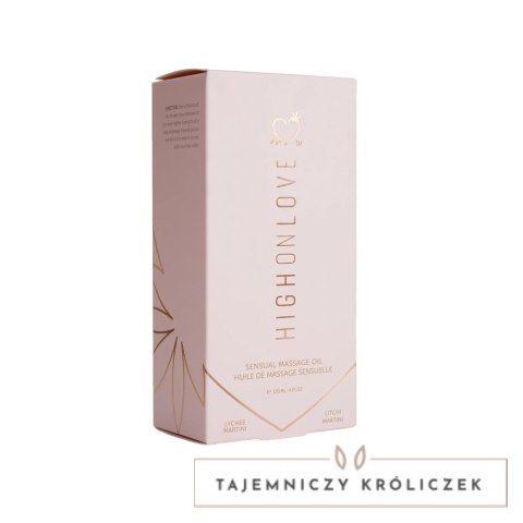 HighOnLove Lychee Martini Olejek do masażu 120ml - naturalna formuła HighOnLove
