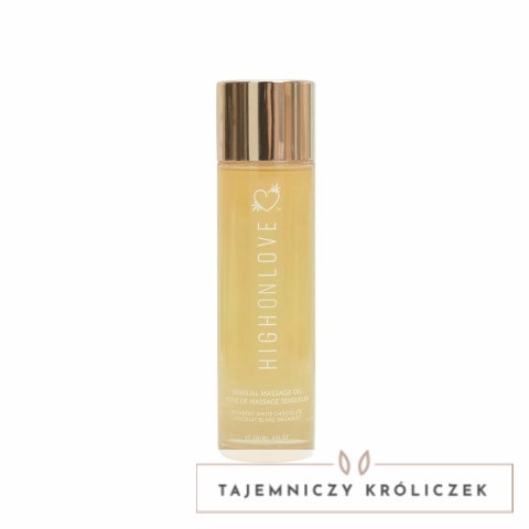HighOnLove Massage Oil Biały Czekoladowy 120ml - Naturalny Olejek do Masażu HighOnLove