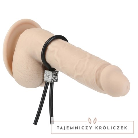 Lux Active Tether pierścień regulowany silikonowy wodoodporny czarny Lux Active
