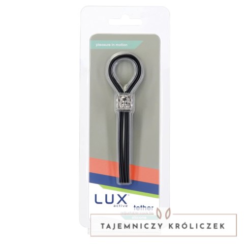 Lux Active Tether pierścień regulowany silikonowy wodoodporny czarny Lux Active