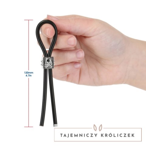 Lux Active Tether pierścień regulowany silikonowy wodoodporny czarny Lux Active