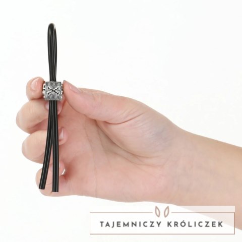 Lux Active Tether pierścień regulowany silikonowy wodoodporny czarny Lux Active