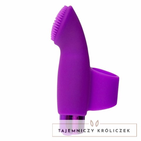 PowerBullet Naughty Nubbies Purple - silikonowy masażer na palec USB PowerBullet