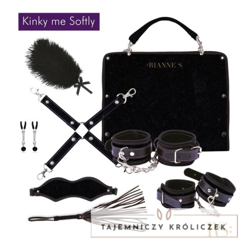 Rianne S Soiree Kinky Me Softly Black - Zestaw akcesoriow 7w1 w eleganckiej torbie Rianne S