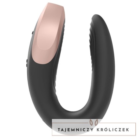 Satisfyer Double Love Black - model dla par, sterowanie aplikacją i pilotem Satisfyer