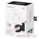Satisfyer Double Love Black - model dla par, sterowanie aplikacją i pilotem Satisfyer