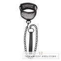 Sportsheets S&M Fishnet Collar & Leash siateczkowy zestaw z regulacją Sex&Mischief