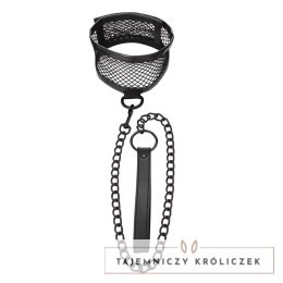 Sportsheets S&M Fishnet Collar & Leash siateczkowy zestaw z regulacją Sex&Mischief