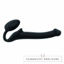 Strap-On-Me Bendable Black M - Model anatomiczny bez paska, silikonowy Strap-On-Me